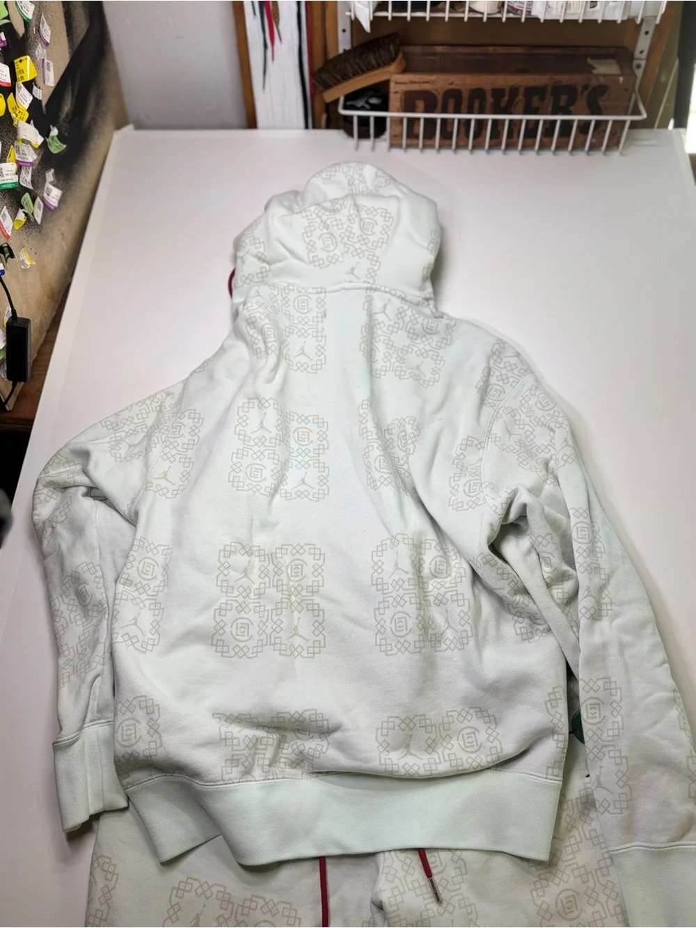 Air Jordan x CLOT Jade Fleece Sweatsuit Set Barely Green Men’s XL